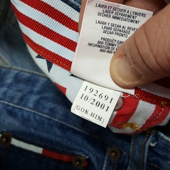 Vintage Tommy Hilfiger Star Release Hem Bootleg Jeans Rare 90s Y2K Size 29 - Picture 8 of 8
